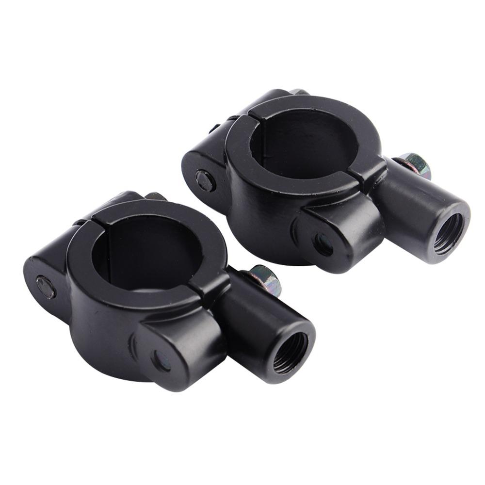 2pcs Black Motorcycle Handlebar Mirror Mount Motorcycle Mirror Mount Bracket For Motorcycle