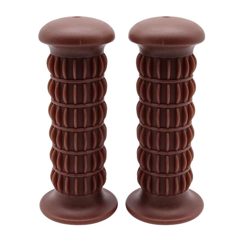 2pcs Retro Motorcycle Handle Grips 22mm Universal Rubber Handlebar Cover Kits for Harley Honda Yamaha ATV Off-road Dirt Pit Bike