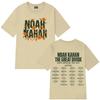 Singer Noah Kahan The Great Divide Tour Graphic Shirt Men Women Aesthetic Trend Y2K T-shirt Loose Casual Tops