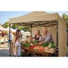 Gazebo da Giardino 3 Pareti 3 X 3M Beige Plonos