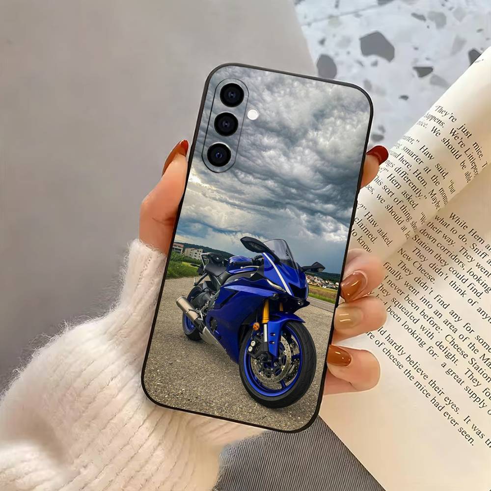 R3 Cool M-Motorcycles Phone Case Black Silicone Soft For Samsung Galaxy A73,A72,A71,A70,A53,A52,A51 Samsung a30 a20