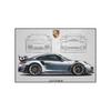 Pittura su Tela Poster a Tema Auto Pittura Decorativa Soggiorno Camera da Letto Stanza E-sport Murale da Corsa Supercar GTR