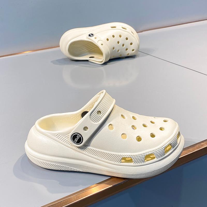 Children's Hole Shoes, Women's Boys, Middle-aged Boys, Platform Sandals, Children's Baotou Soft-soled Beach Cool Slippers, Boys and Girls