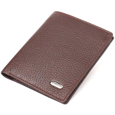 Men's Wallet Made of Genuine Grained Leather CANPELLINI Purse 21498 Brown