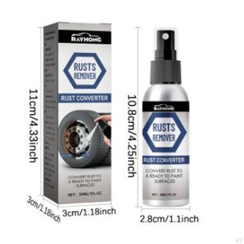 30 ml Rust Converter Spray Tire Steel Lubricant High Performance Accessory Easy Use Remover