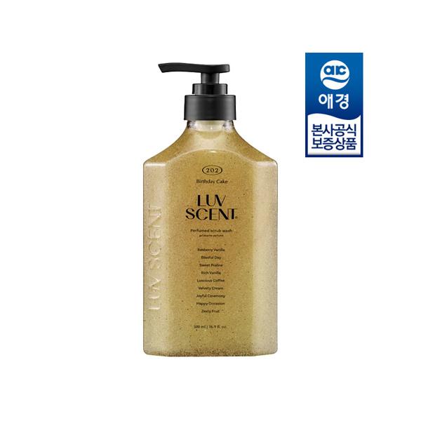 LUVSCENT Scrub Body Wash 500ml x1 Vanilla x 1 + Wash x 100ml x 2