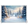 Mocsicka Weihnachtshintergrund Winter Schnee Baum Dekoration Frohes Neues Jahr Party Kind Kinder Porträt Foto Hintergrund Geburtstagsbanner