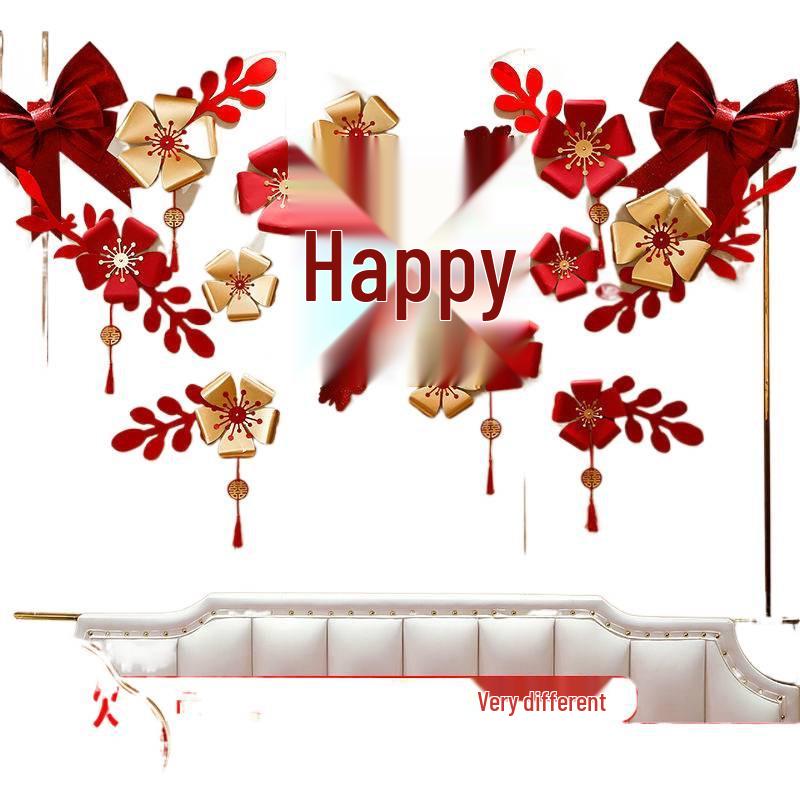 Wedding Bunting Décor Set for Bride and Groom's Room and Living Room Background