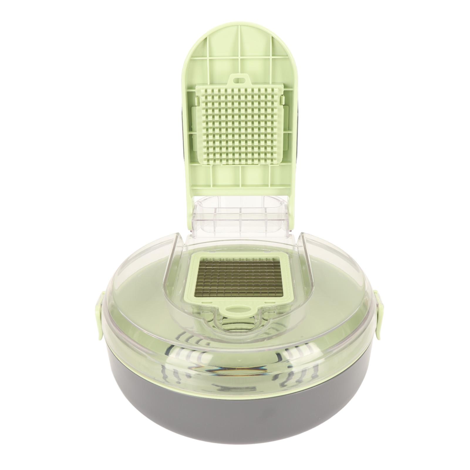 

Vegetable Chopper Cutter Stainless Steel Veggie Dicer Tool with Container for Home Restaurant