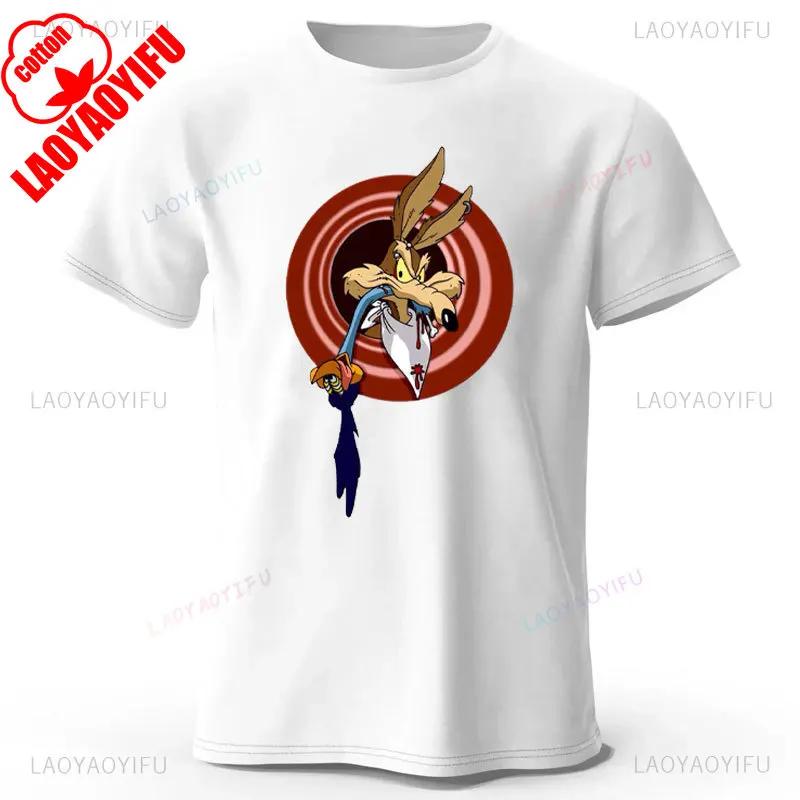 

Wile E Coyote Cartoon Tops Tees Trust Me I Am An Engineer Printed Fashion Cotton Y2k Classic Funny Man T-Shirt Summer Camisetas 4XL