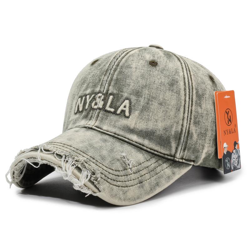 New Retro and Old Washed Alphabet Baseball Cap Women's Spring and Summer Casual Versatile Fashion Sunshade Cap