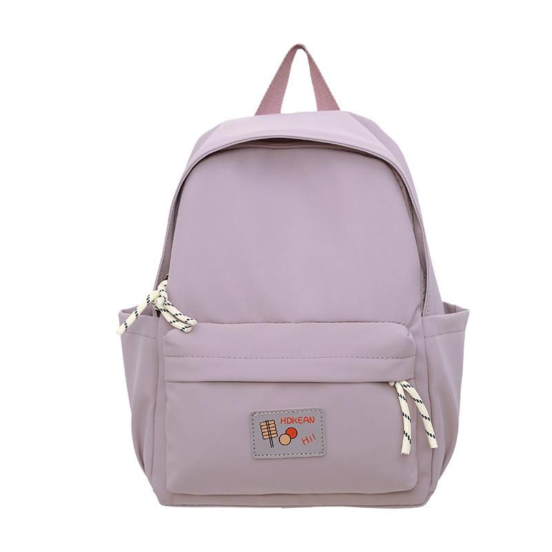 Practical Nylon College Backpack For Girls And Boys With Compact Design And Soft Straps