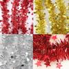 Christmas Tinsel Ribbon Garlands Christmas Trees Hanging Plastic Colorful Star Decorations Birthday Party Wedding New Year