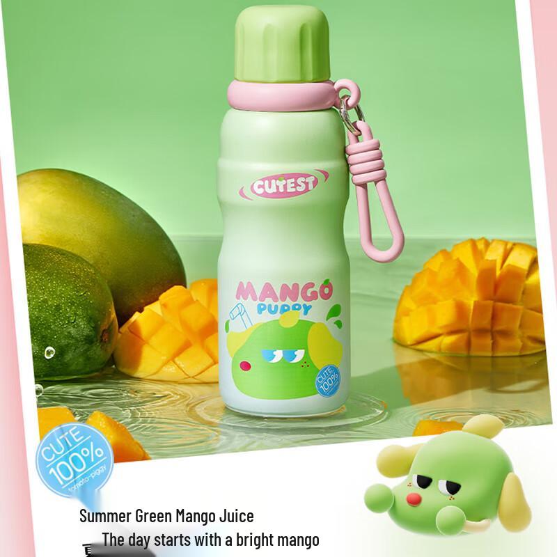 WUSIWU Portable Insulated Straw Water Bottle