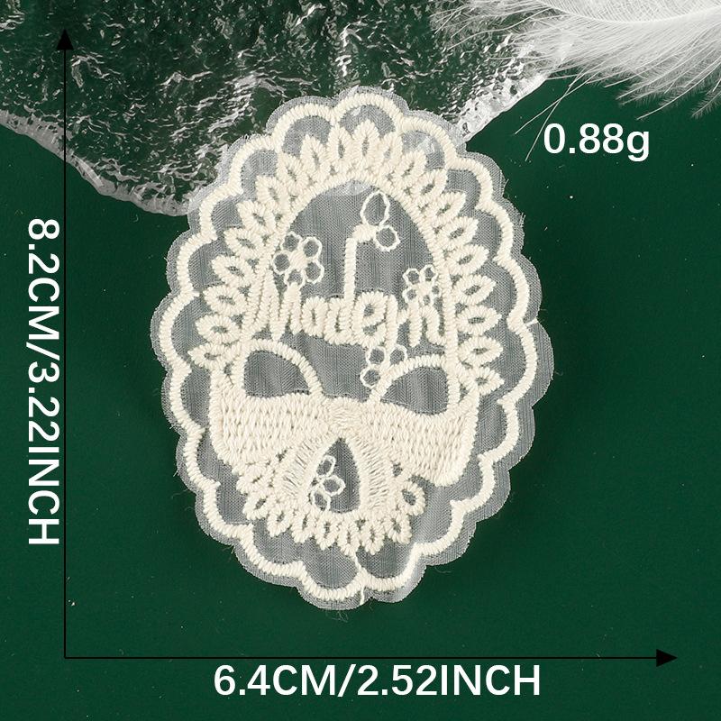 Cartoon Lace Bow Lace Embroidery Sticker Diy Hand Account Accessories Accessories Brooch Hairpin Hair Accessories Accessories Cloth Sticker