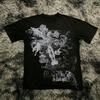 Klassisk Y2K Gotisk Stil T-shirt Tryck Överdimensionerad T-shirt High Street Skjortor Gotisk Rund Hals Bomulls Toppar Nya Herr Dam