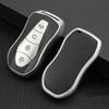 Geely Boyue Pro Key Case - Trendy Protective Leather Shell with Buckle for Xingyue S Remote