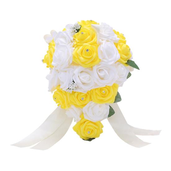 1 kytice drahokamu umělá růže květinová zahrada svatební scéna party dekorace