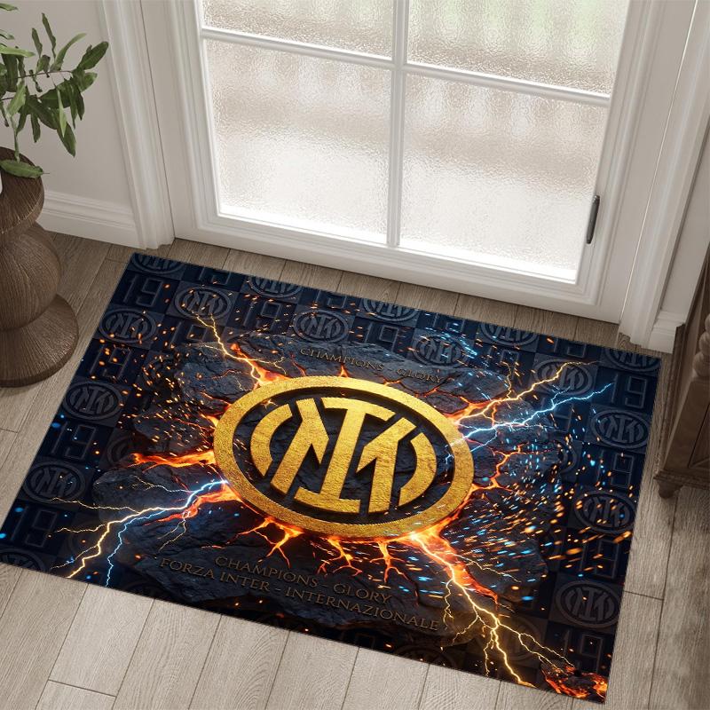 Borussia Dortmund Design Crystal Velvet Carpet Cozy Non?Slip Printed Rug For Bedroom Living Room Entrance