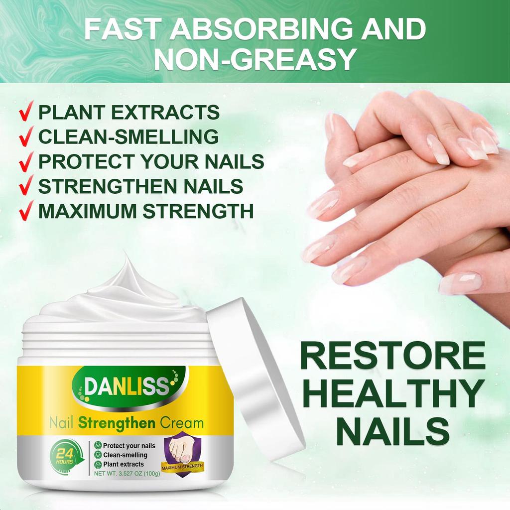 Nail Strengthen Cream- Improve, Discolored Thick Nails and Remove Nail Stains- SOYBEAN,CASTOR OIL, BEESWAX, LAVENDER, LANOLIN, ALOE VERA-100g