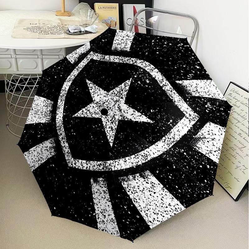1PC Botafogo de Futebol e Regatas Printed Umbrella Folding umbrella, automatic umbrella 8-Frame for Travel, camping Fan gifts Christmas Gifts