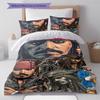 Captain Jack Muster Bettwäsche Steppdecke Set Bettbezug Kissenbezug Heimdekoration Geschenk (1 Bettbezug + 2 Kissenbezüge, ohne Füllung)