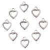 Vintage Silver Heart Pendant with 'Love' Letters - Creative Handmade Jewelry Accessory