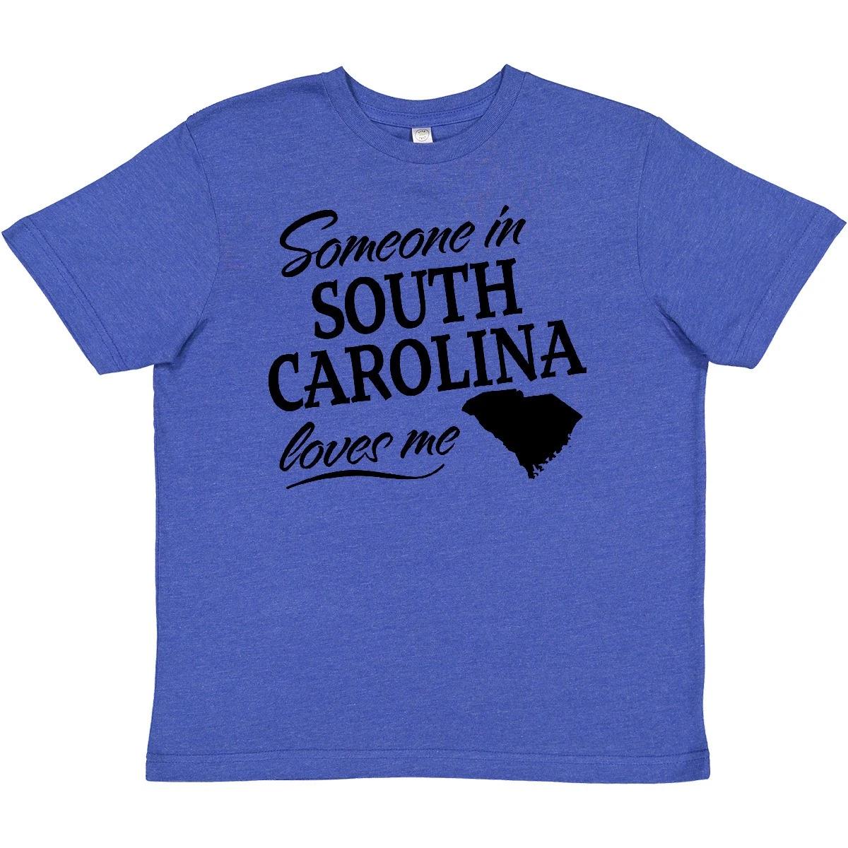 Inktastic Someone In South Carolina Loves Me Youth T-Shirt State Home Family Tee 130
