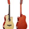 38-inch Wooden Folk Guitar for Beginner Practice