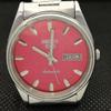 USED VINTAGE SEIKO 5 AUTOMATIC 6309A JAPAN MENS D/D RED WATCH 621e-a415947-2