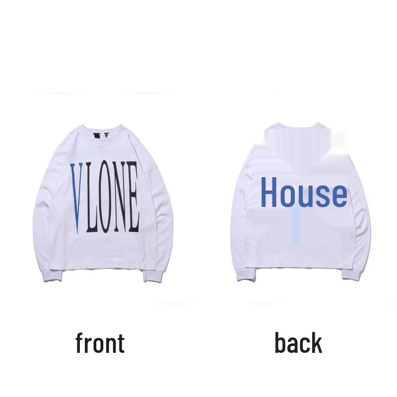 Moletom com Capuz de Manga Longa VLONE Big V Unissex - Estilo Tendência Inspirado em Wang Yibo