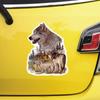 S40225# Couple Of Wolves Stickers On The Car Funny Vinyl Decal Waterproof Decoration For Rear Window Car Sticker