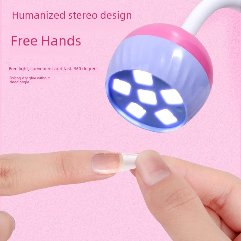 Rotatable 2-in-1 Nail Lamp and Dryer with Phototherapy