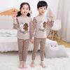 Kids Cotton Thermal Underwear Set Boys Girls Long Johns Pajamas Soft Base Layer 3-8 Years