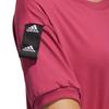 Adidas Logo Print Round Neck Short Sleeve T-Shirt Women Tops Pink GP0342