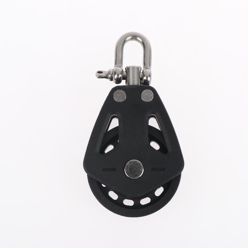 Universal Sailboat Sheave Block High Load Plain Bearing Rope Runner for Marine Rigging Sailing Hoisting Works