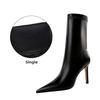 Women's European & American Style Stiletto High Heel Pointed Sexy Nightclub Slim Ankle Boots