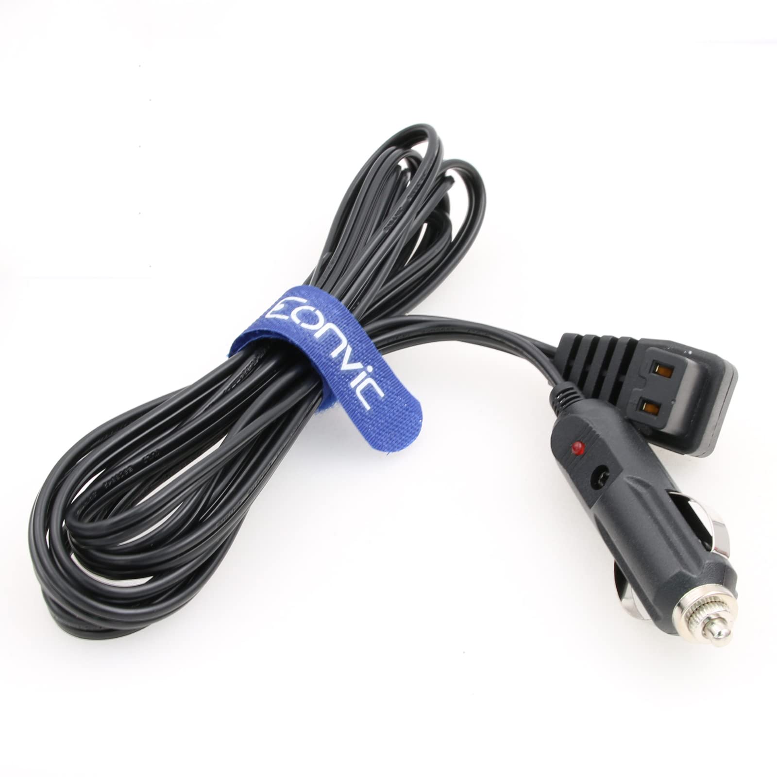 

Eonvic 12V DC Duty Portable Mini Car Universal Thermoelectric Power Cable for Mobicool and Car Coolers Right-Angle Compressor, Refrigerator, Cars,