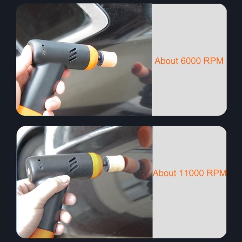 Polerka buforowa, Polerka rotacyjna, Woskownica, 2 zmienne prędkości 6000-11000 obr./min do samochodu, szlifowania, polerowania, woskowania