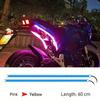 2pcs Motorcycle LED Turn Signal Lights Waterproof 60cm LED Strip Colorful Decoration Car Daytime Running Lights 12V