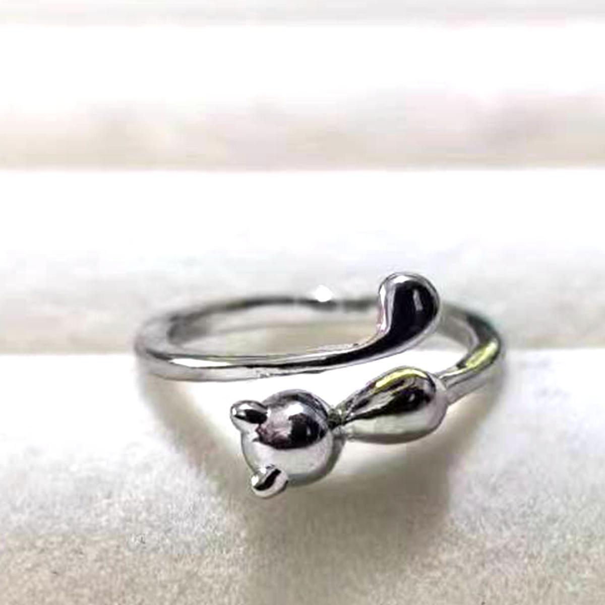 Преувеличенное ретро тайское серебряное кольцо-череп - Регулируемое открытое мужское кольцо Open Adjustable