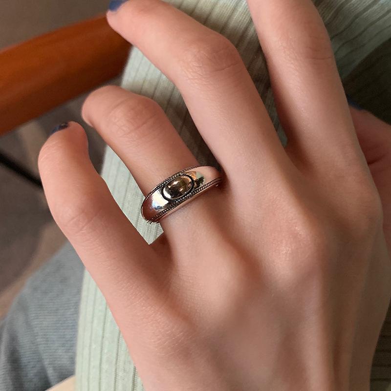 Retro Korean Japanese Oval Open Bow Ring - Women s Adjustable Hip Hop Fashion Ring Adjustable open