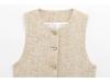 2025 Spring Women's European Style Fashion Slim Vest & Shorts Set with Belt