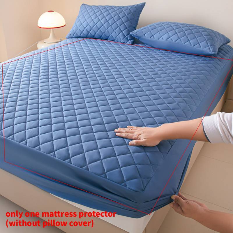 Waterproof Bed Cover With Solid Color Design For Home Use