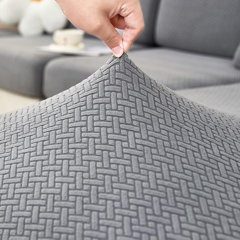Thick Jacquard Sofa Seat Cushion Cover Funiture Protector Couch Covers for Sofas Anti-dust Removable Seat Slipcover Kids Pets