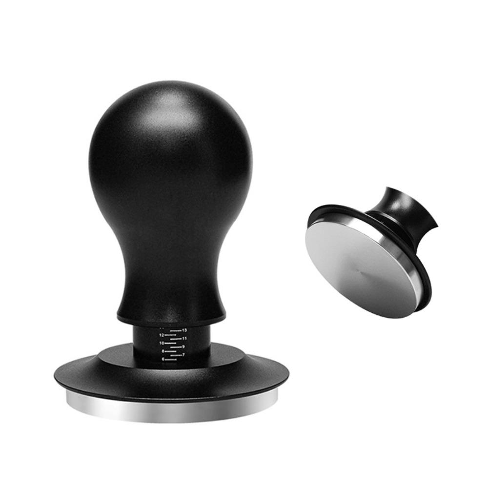 Spring Loaded Coffee Tamper Flat/threaded Bottom Coffee Powder Press Durable Coffee Leveler  Bar
