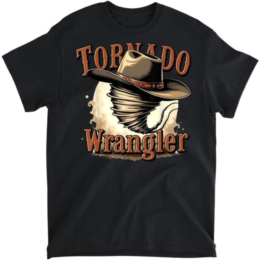 Tornado Wrangler - Смелый Вестерн Ковбойский Графический Дизайн Футболка, Майка, Рубашка с Длинным Рукавом, Свитшот, Худи Мужчины Женщины Дети Сделано в Канаде S