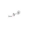 Silver Needle Shiny Zircon Stud Earrings Women Style Cute Sweet Jewelry Accessories Simple  Jewelry Accessories
