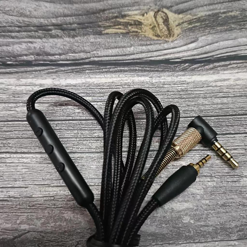 High Quality Audio Cable For Sennheiser Urbanite Headset 3.5mm To 2.5mm Plug with Microphone Braided Wire