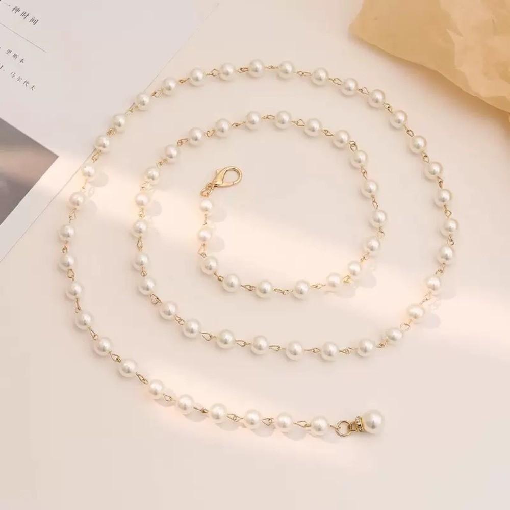 Dress Accessory Belly Chain Adjustable Hip Chain Fashion Pearl Waist Chains  for Women
